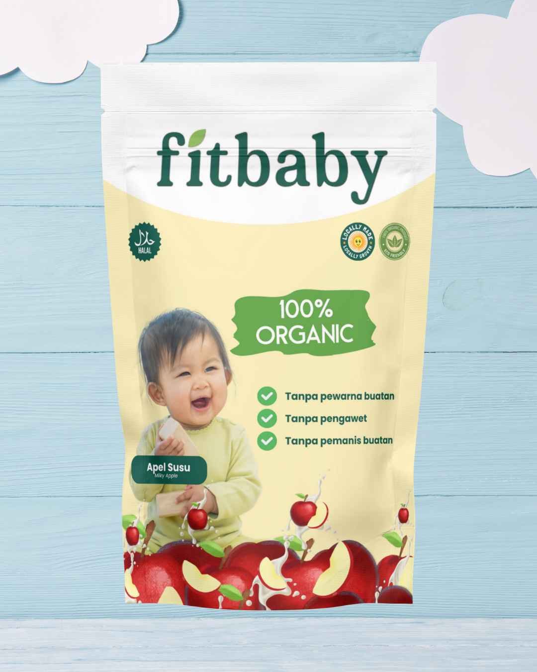 cemilan sehat bayi dan balita rasa apel mix susu